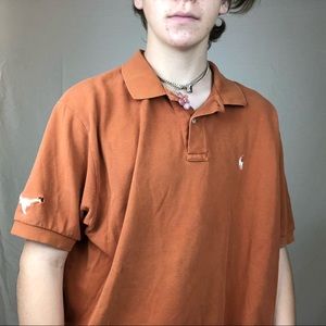 Vintage TEXAS LONGHORNS POLO Ralph Lauren orange